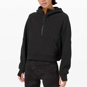 Lululemon Scuba Oversized 1/2 Zip Hoodie ✧ Black ✧ Size M/L
